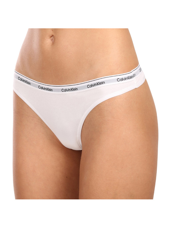 Calvin Klein Sada tří - dámská tanga Calvin Klein bílá