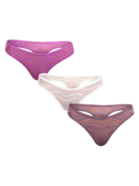 Calvin Klein Sada tří - dámská tanga Calvin Klein vícebarevná