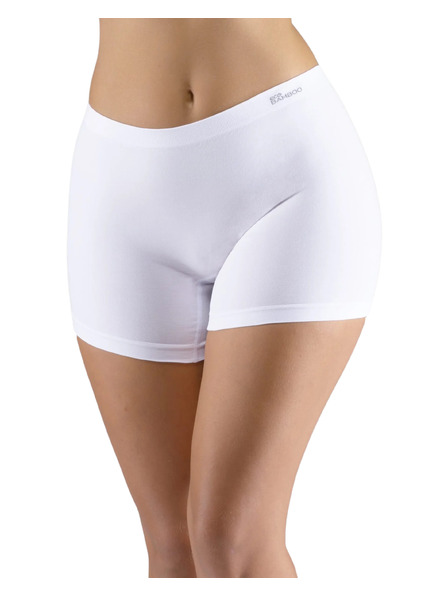 Gina Dámské boxerky Gina bezešvé bambusové bílé