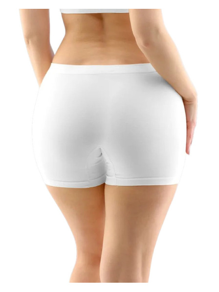 Gina Dámské boxerky Gina bezešvé bambusové bílé