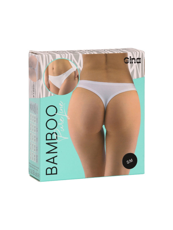 Gina Dámská tanga Gina bambusová černá