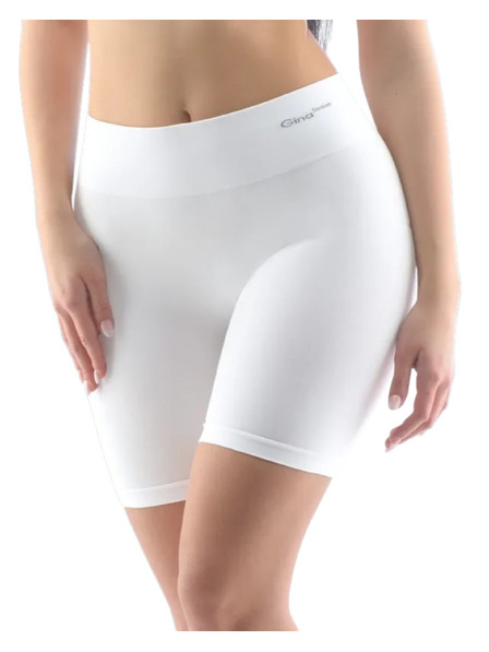 Gina Dámské boxerky Gina bezešvé bambusové bílé