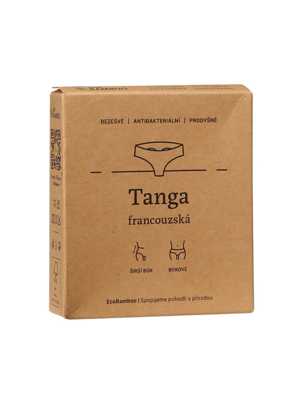 Gina Dámská tanga Gina bambusová černá