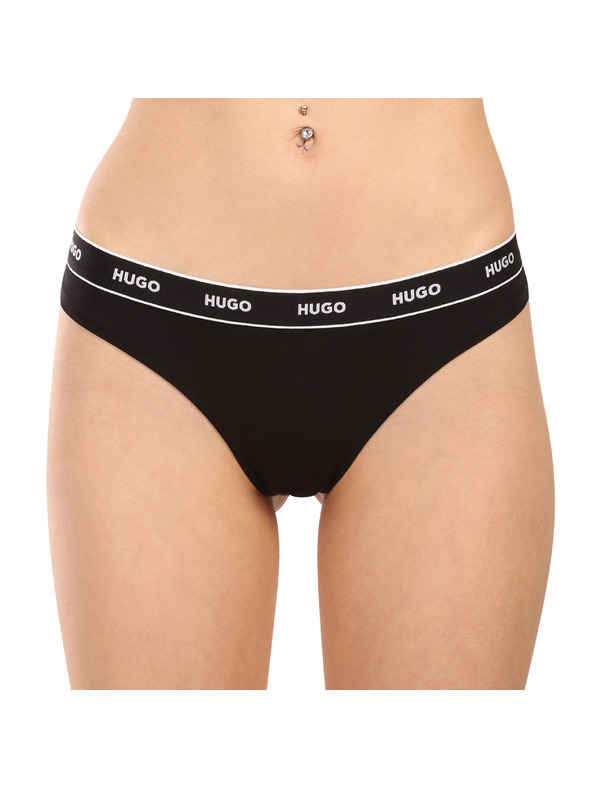 HUGO Sada tří - dámská tanga HUGO vícebarevná