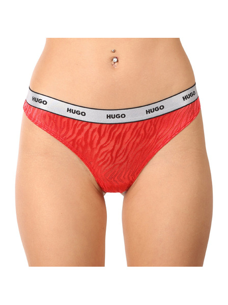 HUGO Sada tří - dámská tanga HUGO vícebarevná