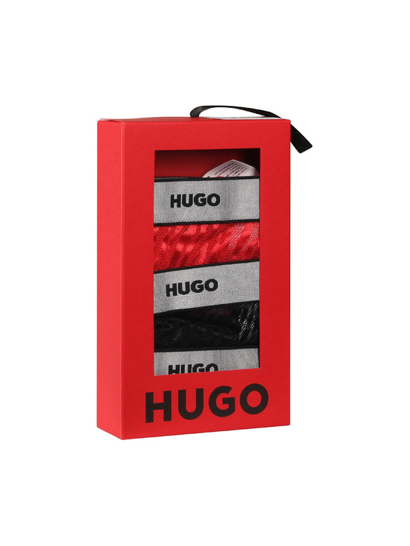 HUGO Sada tří - dámská tanga HUGO vícebarevná