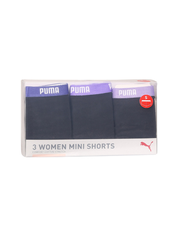 Puma Sada tří - dámské kalhotky Puma černé
