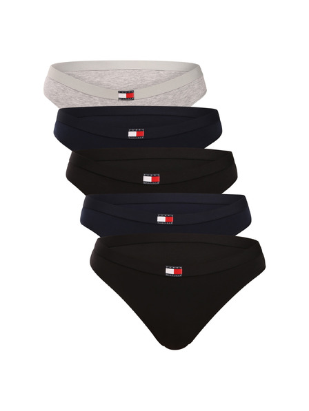 Tommy Hilfiger Sada pěti - dámská tanga Tommy Hilfiger vícebarevná