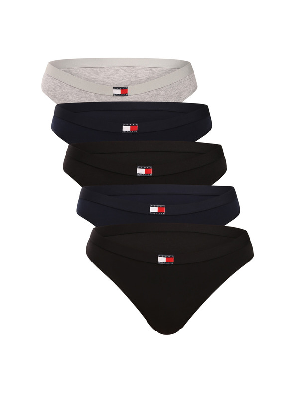 Tommy Hilfiger Sada pěti - dámská tanga Tommy Hilfiger vícebarevná