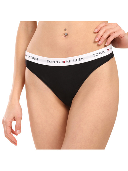 Tommy Hilfiger Sada pěti - dámské kalhotky a tanga Tommy Hilfiger černé