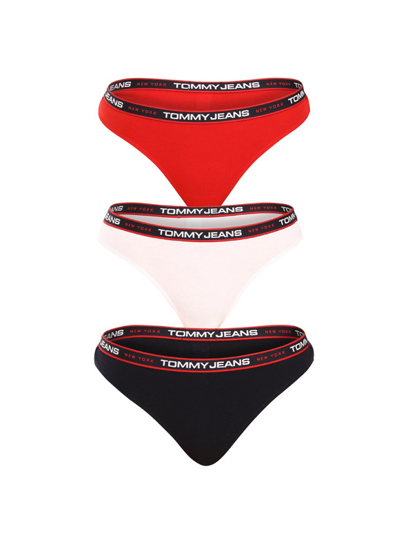 Tommy Hilfiger Sada tří - dámská tanga Tommy Hilfiger vícebarevná