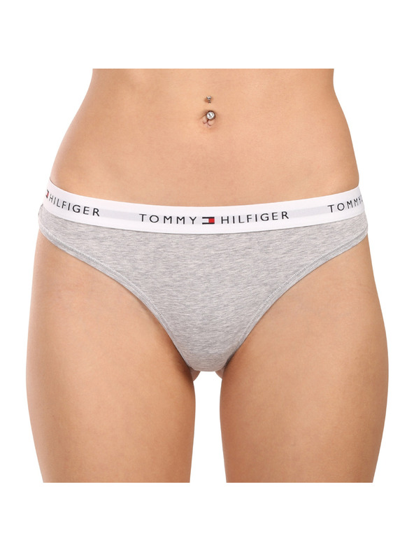 Tommy Hilfiger Dámská tanga Tommy Hilfiger šedá