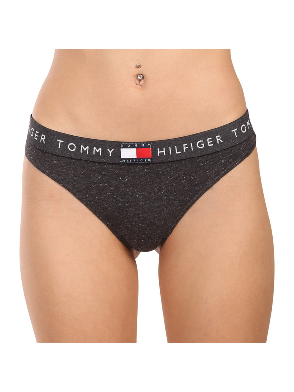 Tommy Hilfiger Dámská tanga Tommy Hilfiger šedá