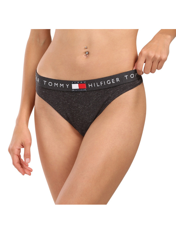 Tommy Hilfiger Dámská tanga Tommy Hilfiger šedá