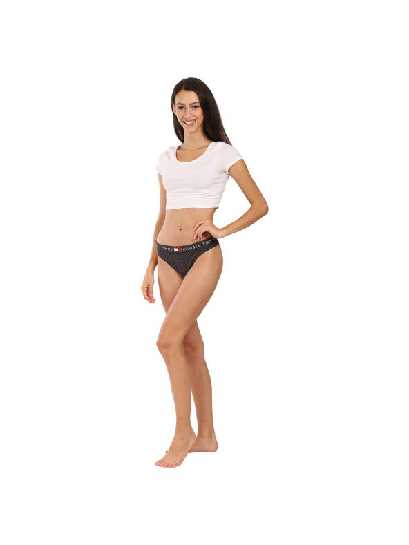 Tommy Hilfiger Dámská tanga Tommy Hilfiger šedá