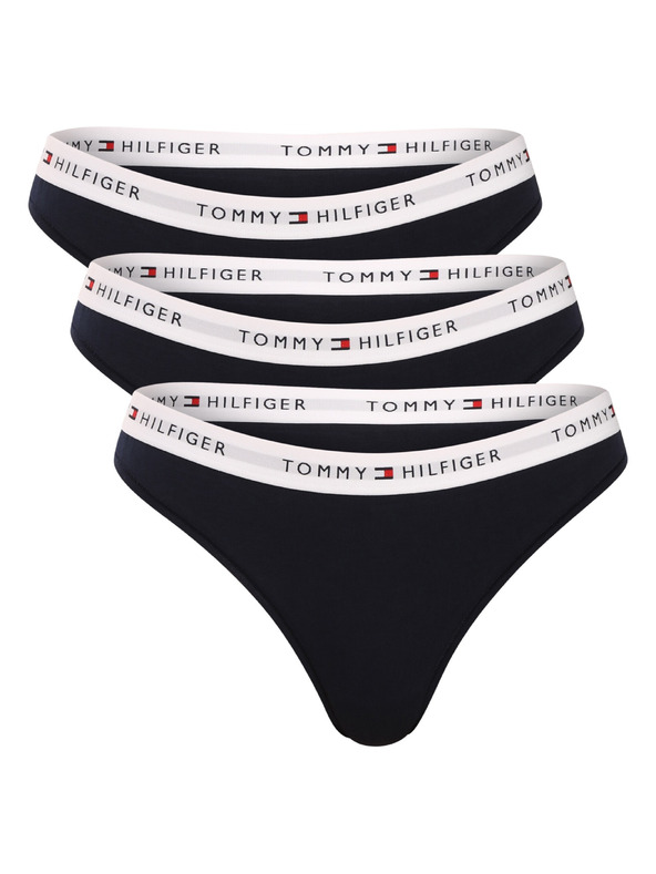Tommy Hilfiger Sada tří - dámská tanga Tommy Hilfiger černá
