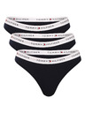 Tommy Hilfiger Sada tří - dámská tanga Tommy Hilfiger černá