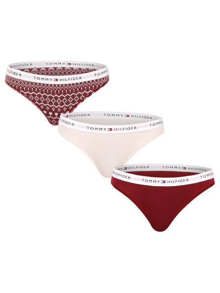 Tommy Hilfiger Sada tří - dámská tanga Tommy Hilfiger vícebarevná