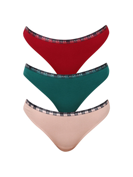 Tommy Hilfiger Sada tří - dámská tanga Tommy Hilfiger vícebarevná