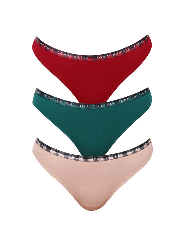 Tommy Hilfiger Sada tří - dámská tanga Tommy Hilfiger vícebarevná