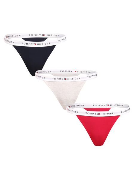 Tommy Hilfiger Sada tří - dámská tanga Tommy Hilfiger vícebarevná