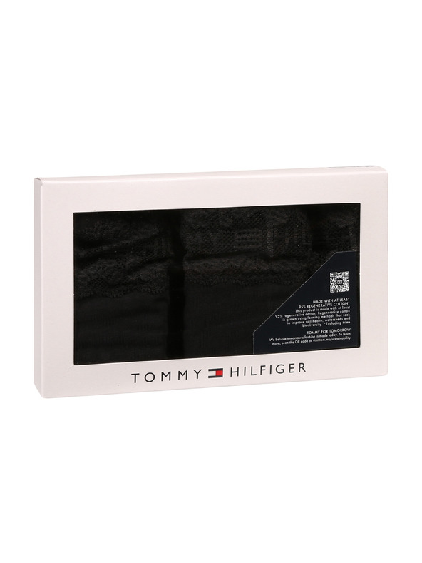 Tommy Hilfiger Sada tří - dámské kalhotky Tommy Hilfiger černé