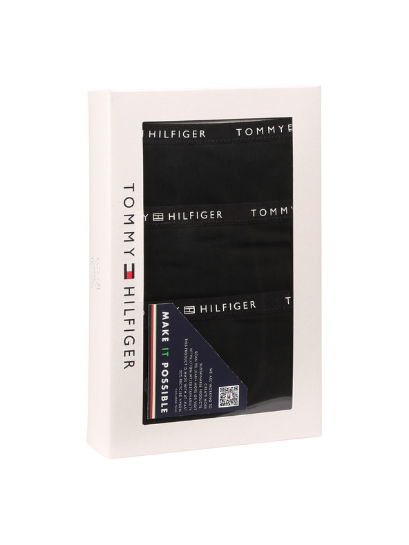Tommy Hilfiger Sada tří - dámské kalhotky a tanga Tommy Hilfiger černé