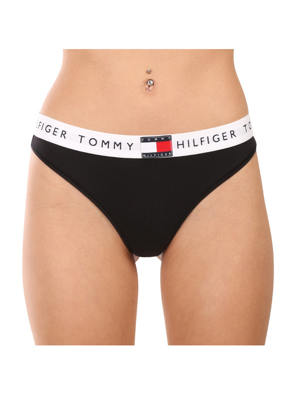 Tommy Hilfiger Dámská tanga Tommy Hilfiger černá