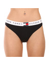Tommy Hilfiger Dámská tanga Tommy Hilfiger černá