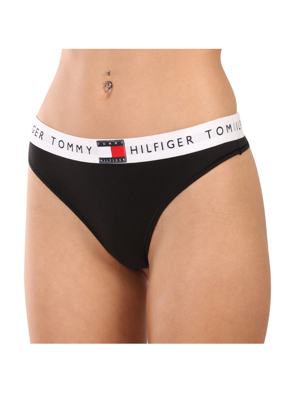 Tommy Hilfiger Dámská tanga Tommy Hilfiger černá