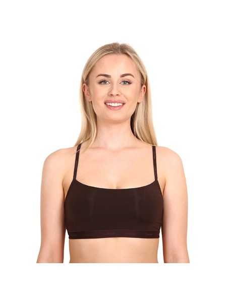 Calvin Klein Dámská podprsenka Calvin Klein tmavě hnědá