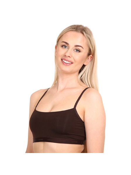 Calvin Klein Dámská podprsenka Calvin Klein tmavě hnědá