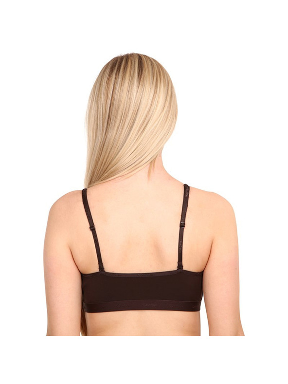 Calvin Klein Dámská podprsenka Calvin Klein tmavě hnědá