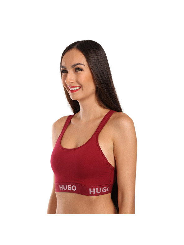 HUGO Dámská podprsenka HUGO červená