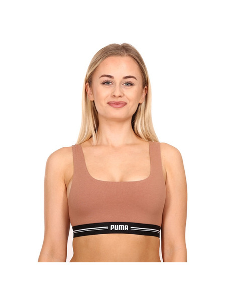 Puma Dámská sportovní podprsenka Puma hnědá