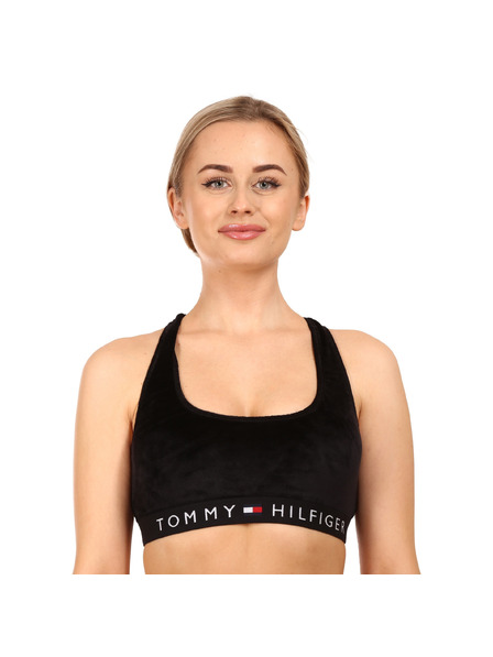 Tommy Hilfiger Dámská podprsenka Tommy Hilfiger mikroplyš černá