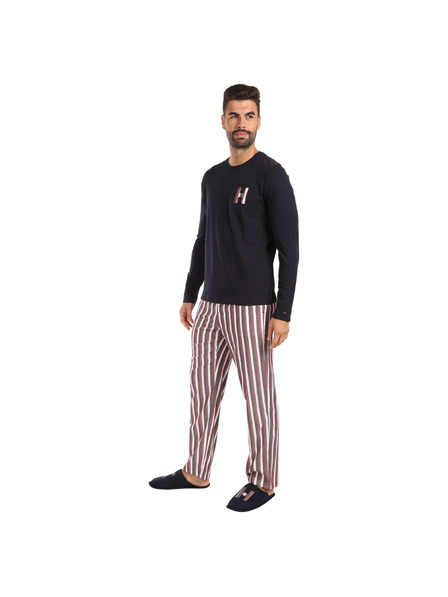 Tommy Hilfiger Pánské pyžamo Tommy Hilfiger s papučemi  vícebarevné v dárkovém balení