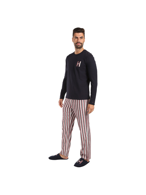 Tommy Hilfiger Pánské pyžamo Tommy Hilfiger s papučemi  vícebarevné v dárkovém balení