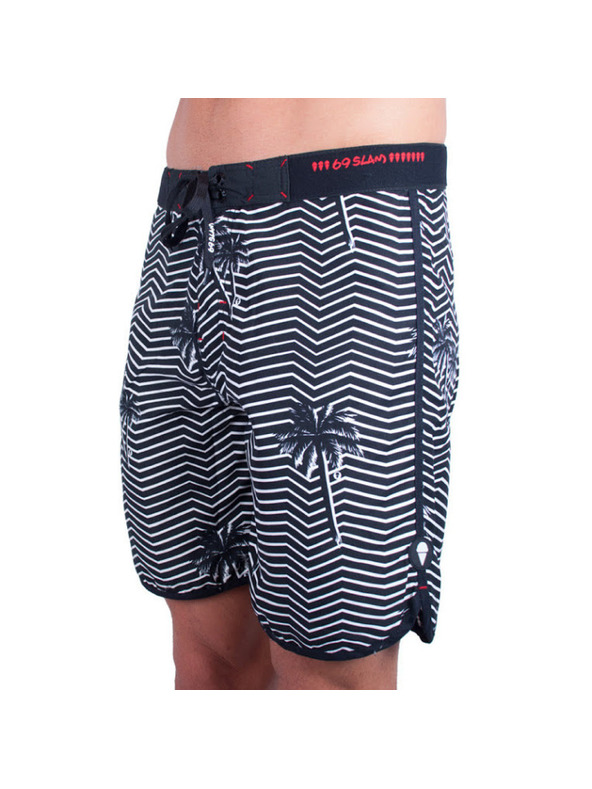 69slam Pánské plavky 69SLAM krátké boardshort medium island daze