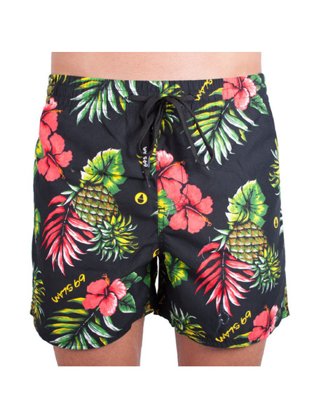 69slam Pánské plavky 69SLAM boardshort leilani black