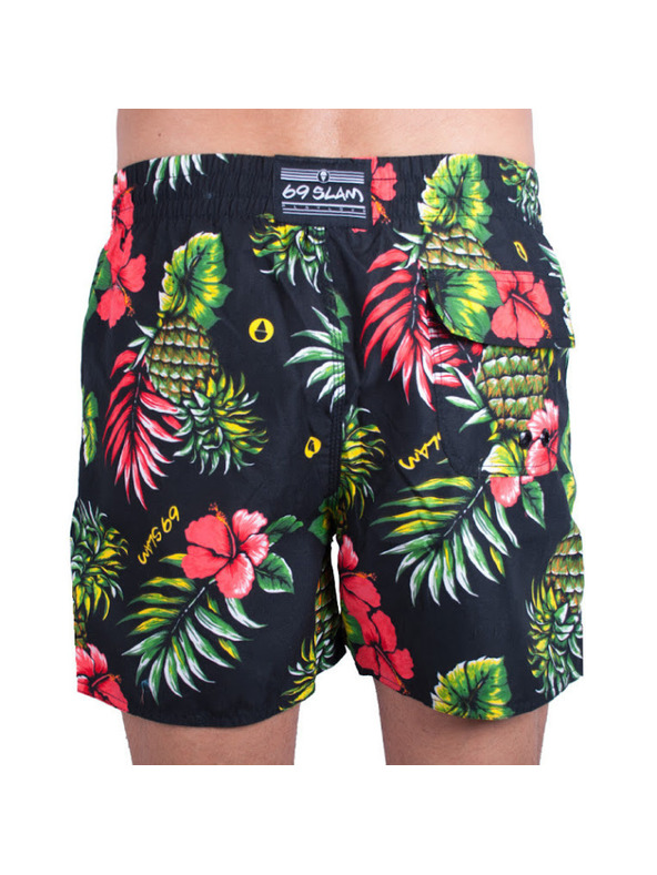 69slam Pánské plavky 69SLAM boardshort leilani black