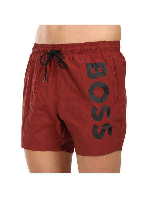 BOSS Pánské plavky BOSS červené