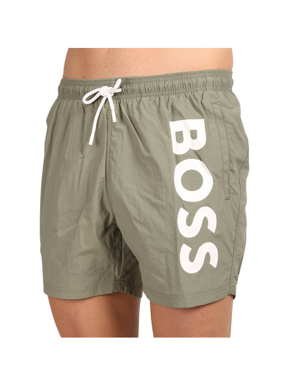 BOSS Pánské plavky BOSS zelené