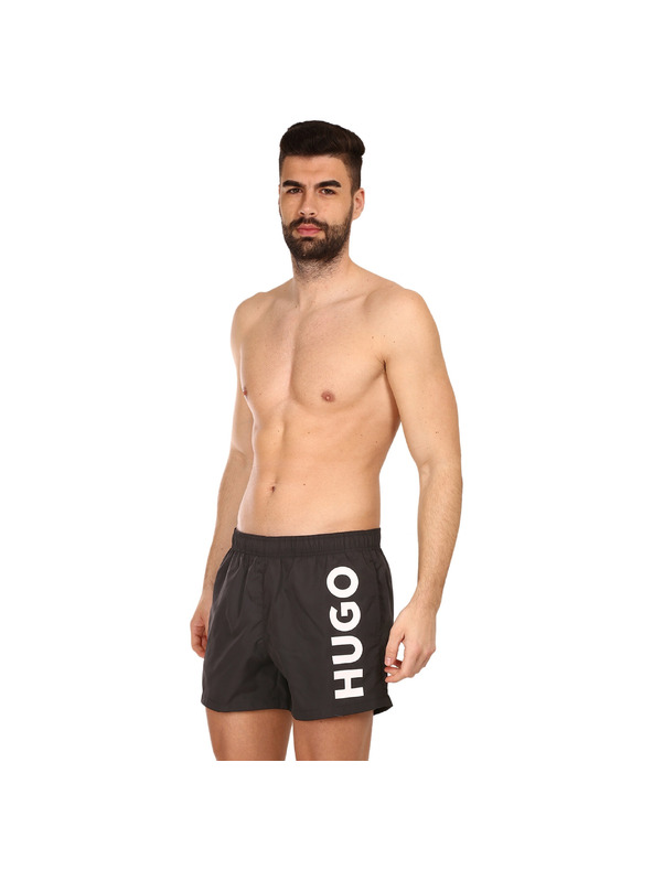 HUGO Pánské plavky HUGO černé