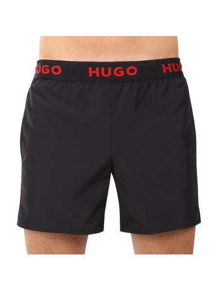 HUGO Pánské plavky HUGO černé