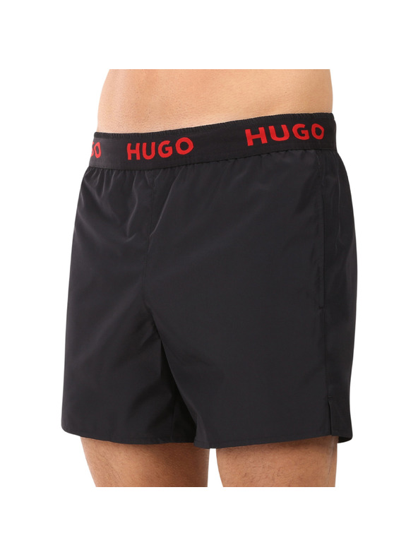 HUGO Pánské plavky HUGO černé