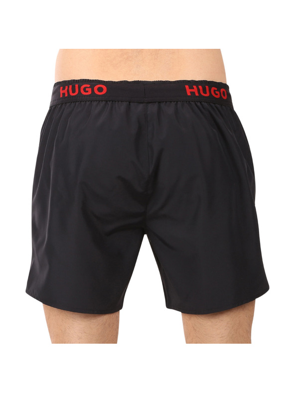 HUGO Pánské plavky HUGO černé