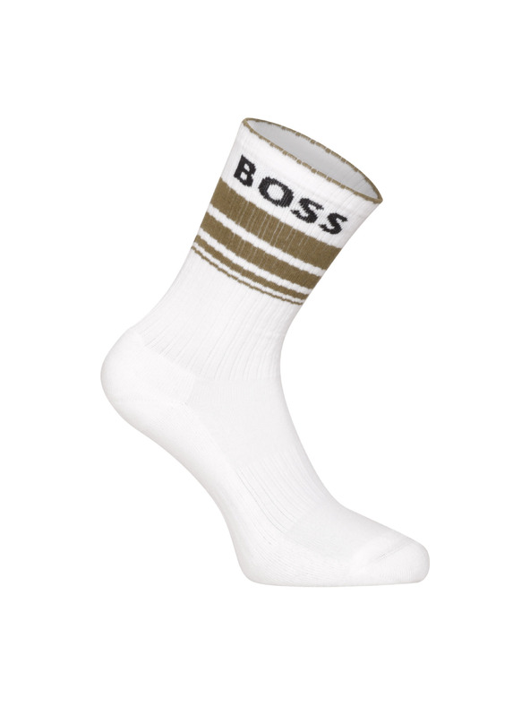 BOSS Sada tří - ponožky BOSS bílé
