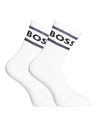 BOSS Sada tří - ponožky BOSS vysoké bílé