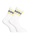 BOSS Sada tří - ponožky BOSS vysoké bílé